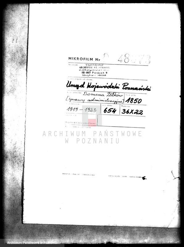 Obraz 2 z jednostki "Domena Żółków /sprawy administracyjne/"