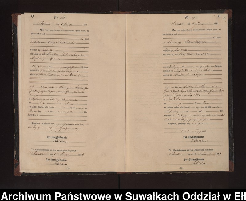 image.from.unit.number "Sterbe-Neben-Register des Preussischen Standes-Amtes Neuhoff Kreis Loetzen"