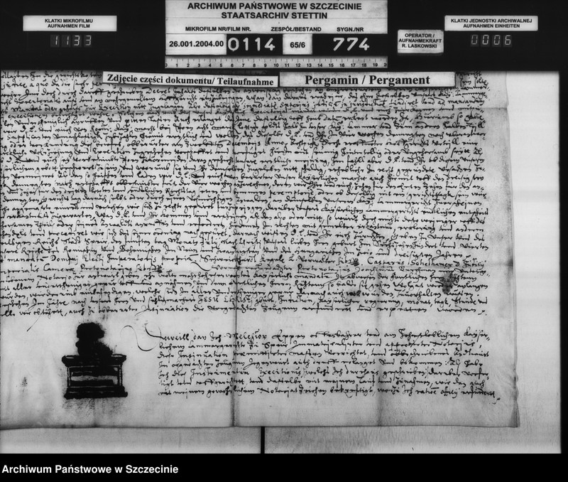 image.from.unit.number "Valentin v. Horn zu Schlatkow / Herzog Philipp Julius v. Pommern: Schuldforderung."