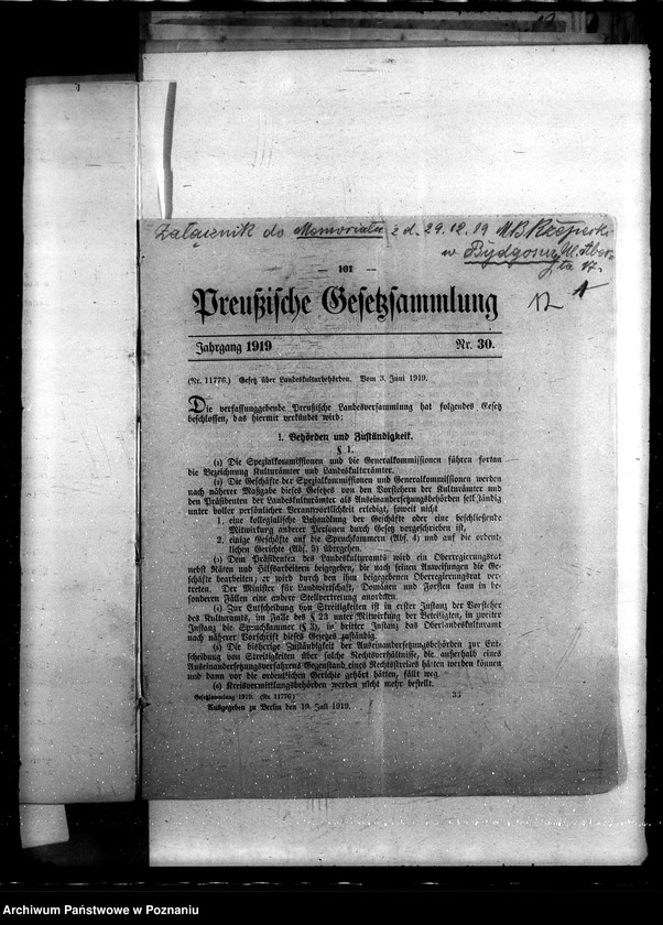 Obraz 16 z jednostki "Sprawy szczegółowo-administracyjne , agrarna reforma"