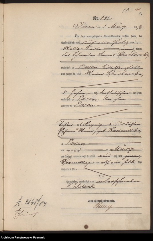 Obraz 14 z jednostki "Księga zgonów t. II"