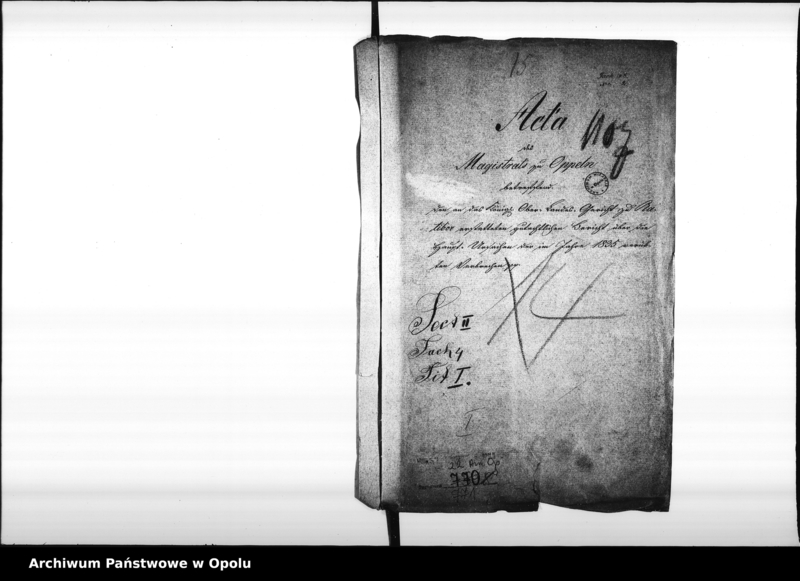 Obraz 4 z jednostki "Acta des Magistrats zu Oppeln betreffend den an das Königliche Ober - Landes - Gericht zu Ratibor erstatteten gutachtlichen Bericht über die Haupt - Ursachen der im Jahre 1835 verübten Verbrechen pp."