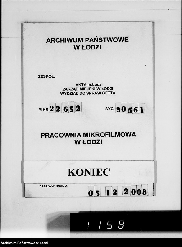 Obraz 19 z jednostki "V. [rachunki za dostawy towarów dla Getta]"