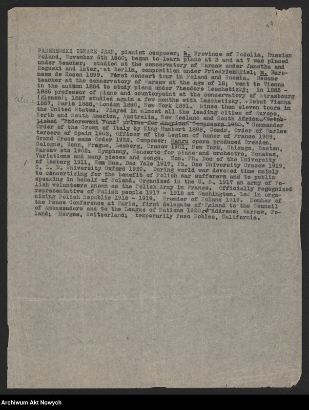 image.from.unit.number "Artykuły słowników biograficznych i encyklopedii. Korespondencja dla ustalenia danych biograficznych I. J. Paderewskiego"