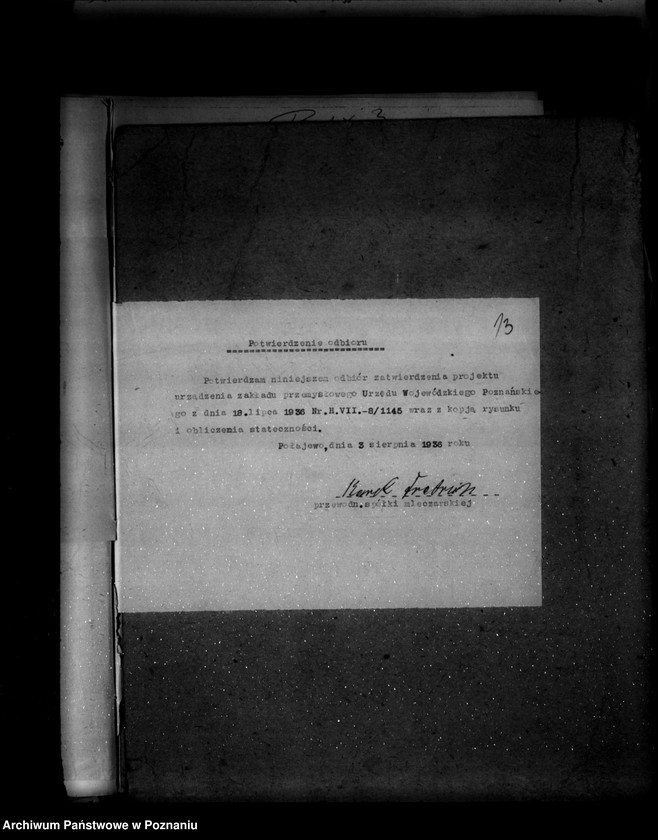 Obraz 17 z jednostki "Zatwierdzenie zakładu przemysłowego /mleczarni/ Firmy Molkereigenossenschaft z ograniczoną odpowiedzialnością w Konarzewie"