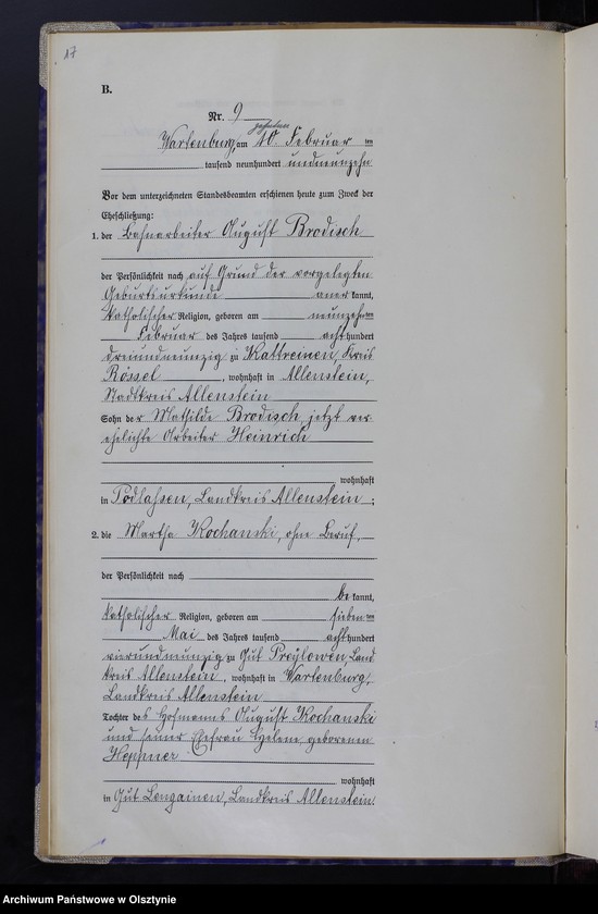 image.from.unit.number "Heirats-Haupt-Register Nr 1 - 100"