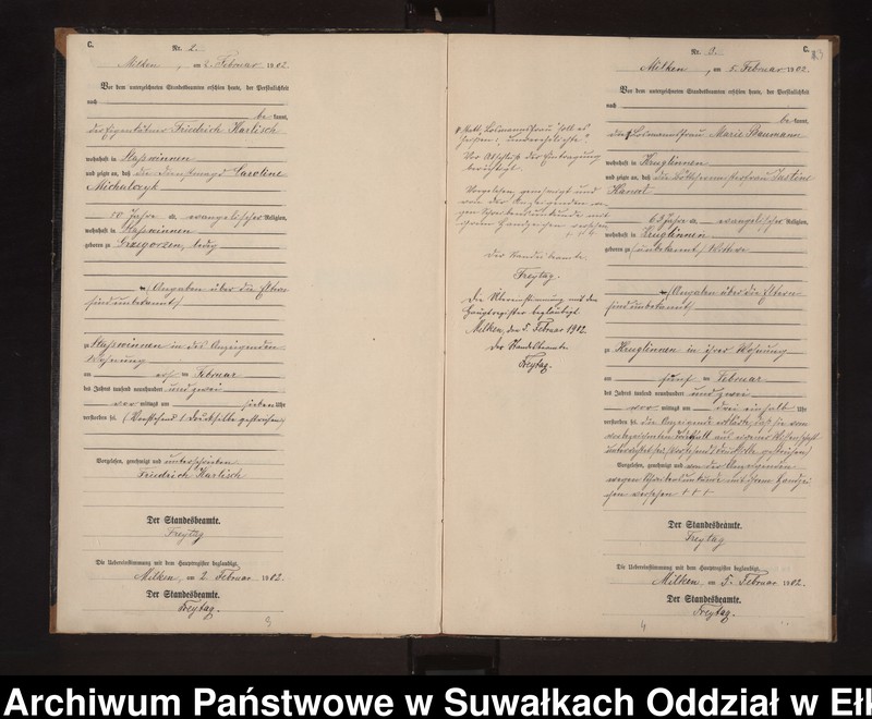 image.from.unit.number "Sterbe-Neben-Register des Preussischen Standes-Amtes Stasswinnen Kreis Lötzen"