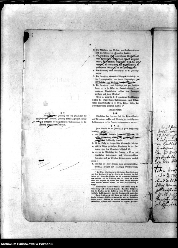 Obraz 6 z jednostki "Entwurf eines Innungs-Statuts auf Grund des Reichs-Gesetzes vom 18. Juli 1881"