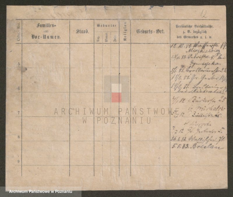 Obraz 12 z jednostki "Krause (żonaci i wdowy)"