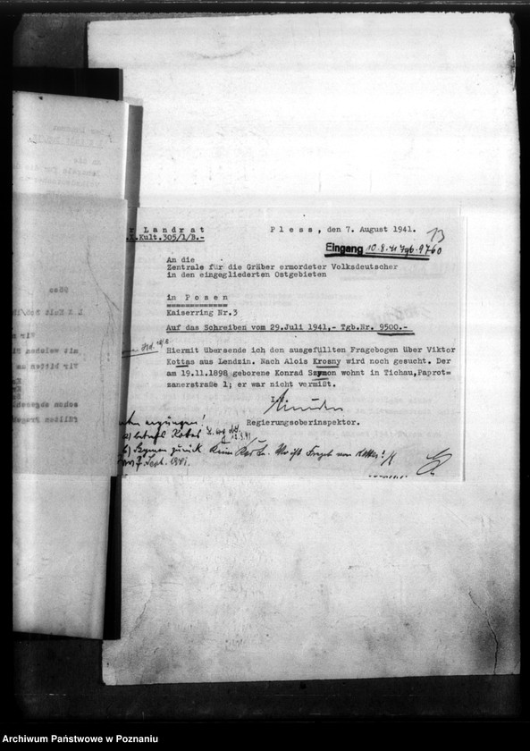 Obraz 17 z jednostki "Alois Krosny aus Pawlowitz, Kreis Pless (Pszczyna)"