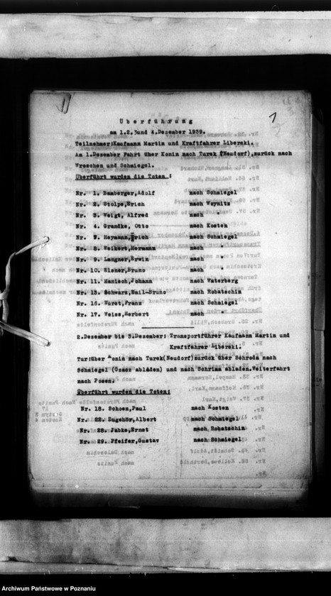 Obraz 5 z jednostki "Überfühnugsberichte - translokacje zwłok"