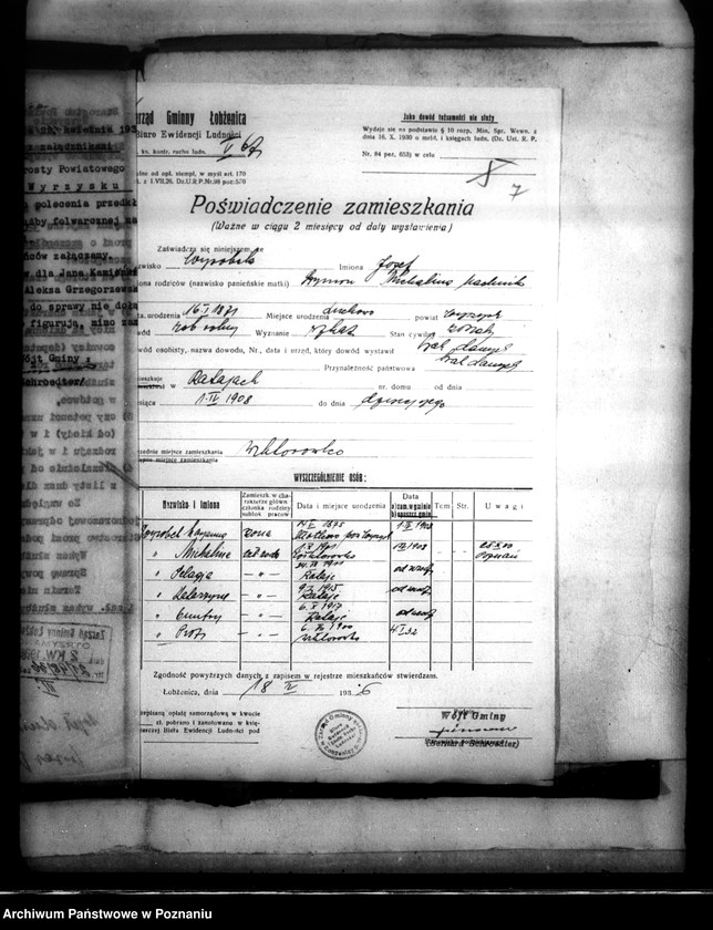 Obraz 11 z jednostki "Majątek Łobżenice powiatu wyrzyskiego odprawy z art. 44 ustawy o wykonaniu reformy rolnej"