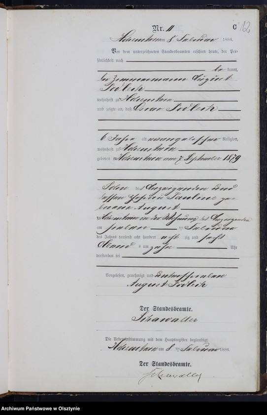 image.from.unit.number "Sterbe-Neben-Register Nr 1 - 73"