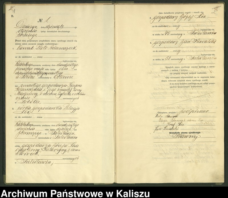 Obraz 4 z jednostki "[Księga małżeństw]"