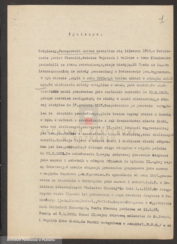 Obraz 12 z jednostki "Życiorysy powstańców wielkopolskich: J - tom lV /Jarzębowski Antoni - Jeszka Bolesław/."