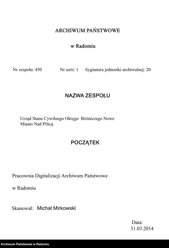 Obraz 4 z jednostki "[Duplikat akt urodzonych i zmarłych (N 1-16, 29-32) Okręgu Bóżniczego Nowe Miasto n/Pilicą za 1904 r.]"