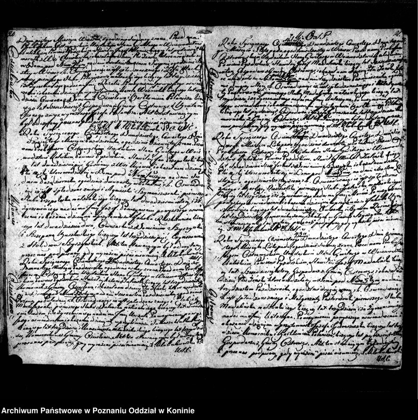 Obraz 13 z jednostki "Księga urodzonych, zmarłych, zaślubionych"