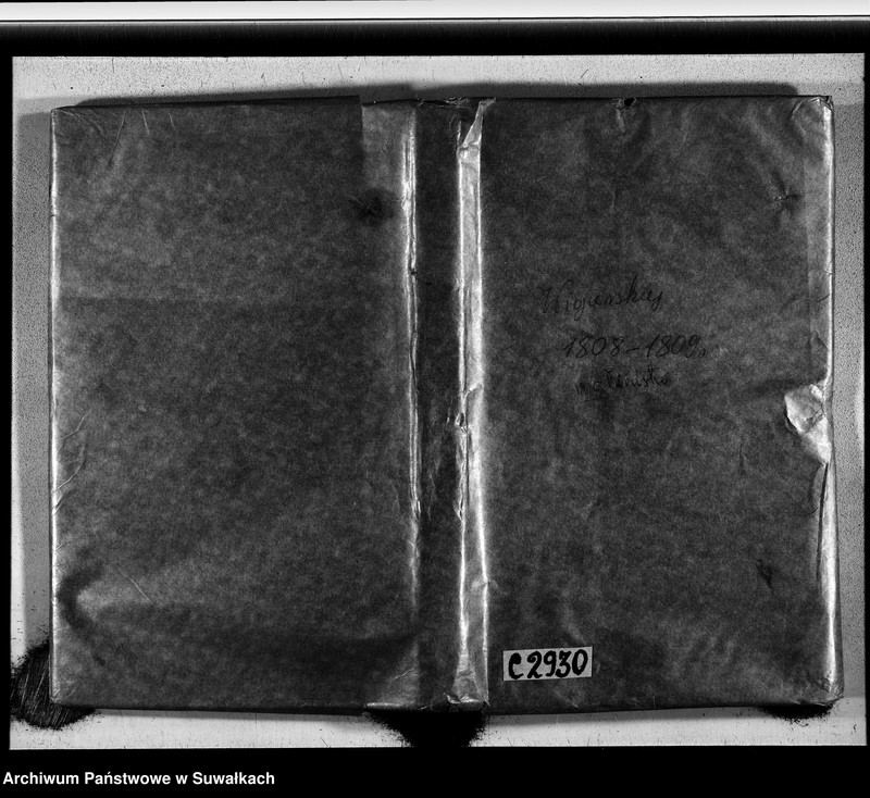 image.from.unit.number "Akta zaślubionych gminy wigierskiey od 1-go maja 1808 do dnia ostatniego kwietnia 1809"