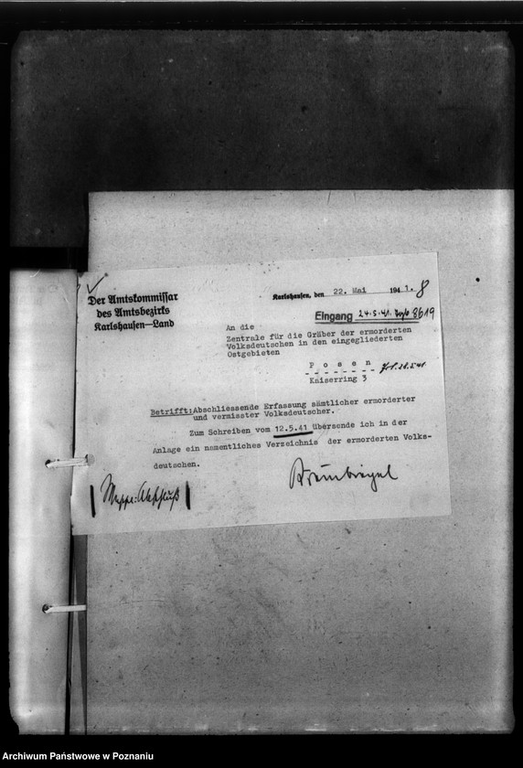 Obraz 12 z jednostki "Kreis Kosten (Kościan). Zgłoszenia zmarłych i zaginionych miejscowych Niemców w 1939 roku"