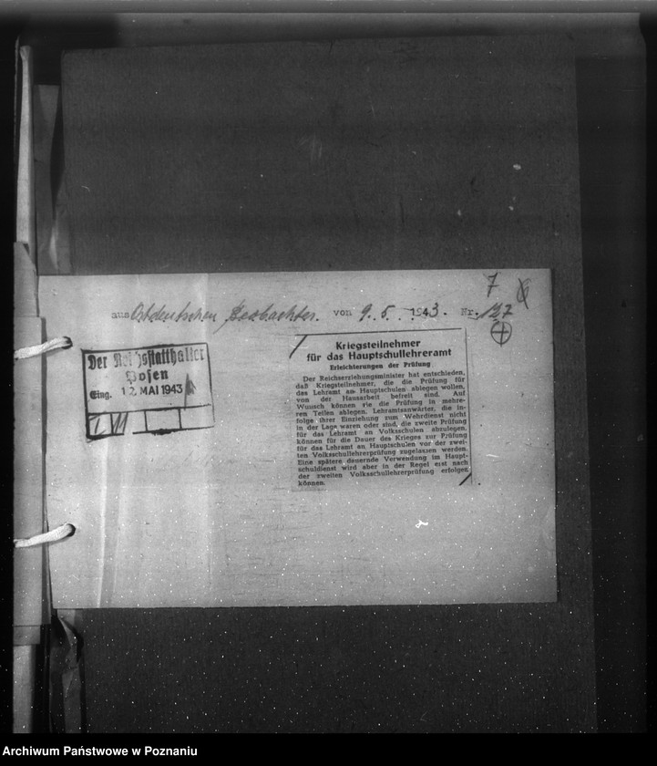 Obraz 11 z jednostki "Wycinki prasowe dotyczące Kraju Warty"