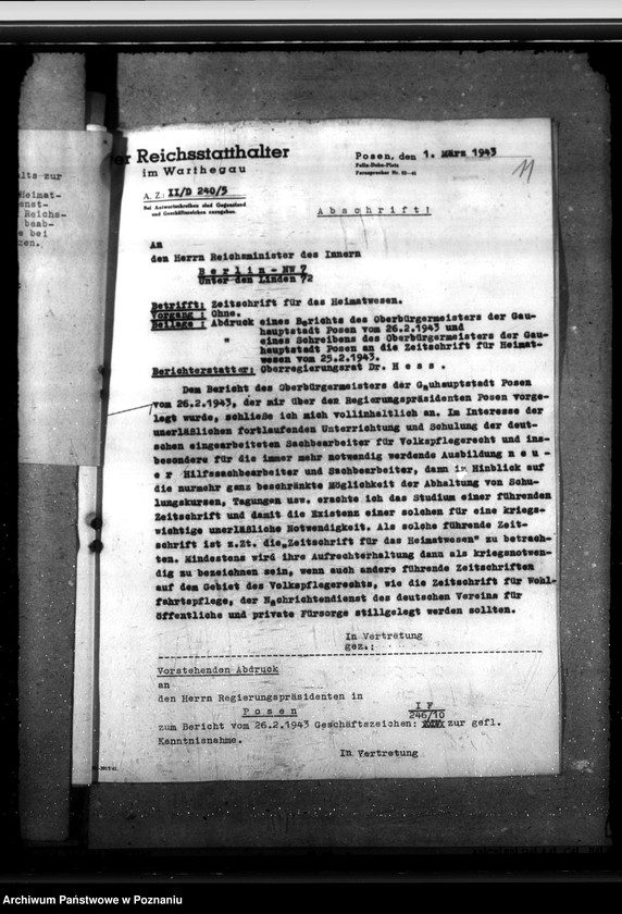 Obraz 15 z jednostki "Zeitschrift für Heimatwesen. Soziale Mitteilungen"