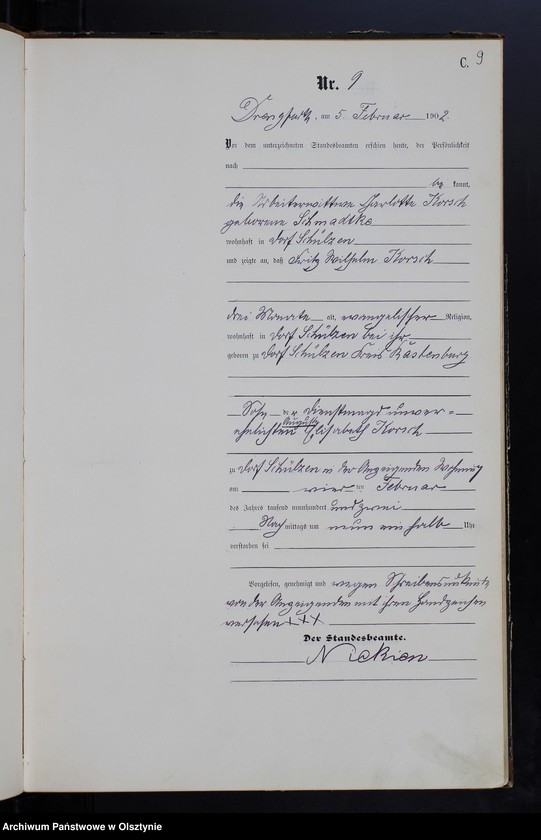 image.from.unit.number "Sterbe-Haupt-Register Nr 1 - 65"