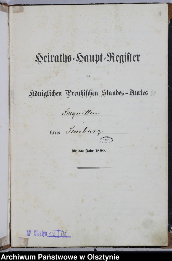 image.from.unit.number "Heiraths-Haupt-Register Nr 1 - 28"