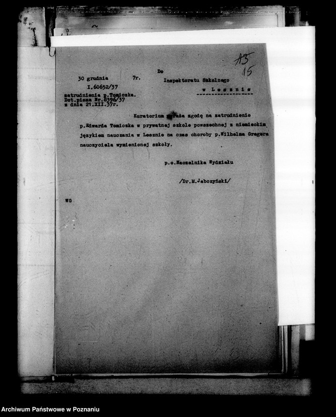 Obraz 19 z jednostki "Prywatna Szkoła Powszechna z niemieckim językiem nauczania- Leszno"