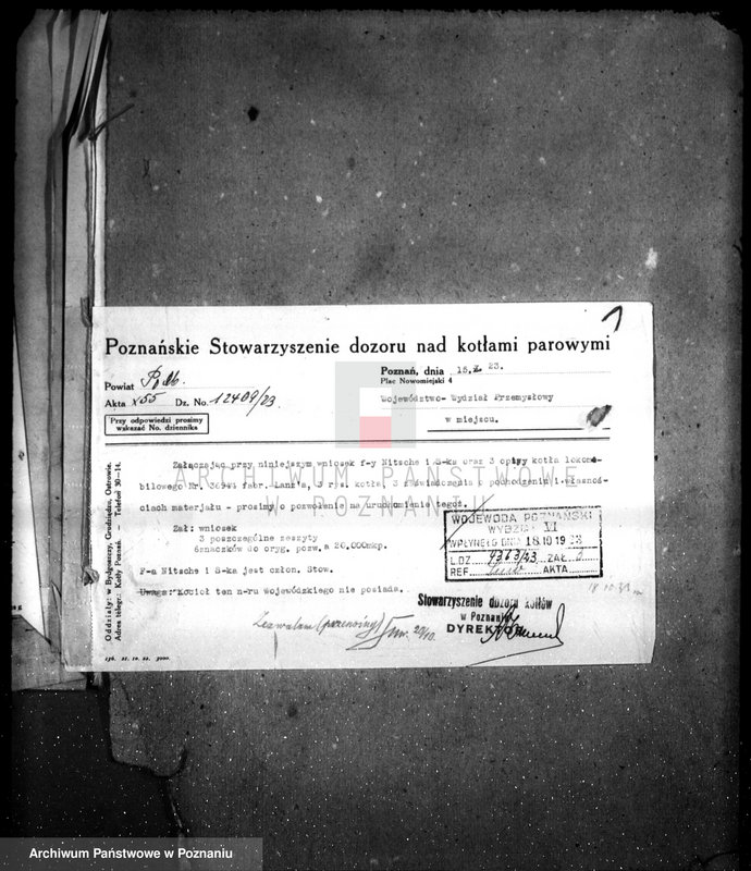 Obraz 5 z jednostki "Fabryka maszyn Nitsche i Ska w Poznaniu nr woj. kotła 164"