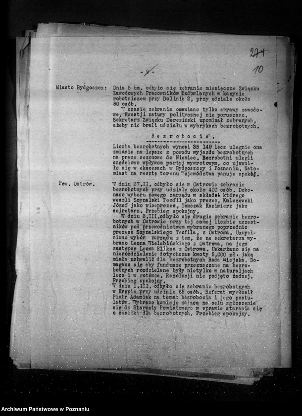 Obraz 15 z jednostki "Sprawozdania sytuacyjne tygodniowe za czas od 1 marca do dnia 28 marca 1930 r. /nr 18-21/"