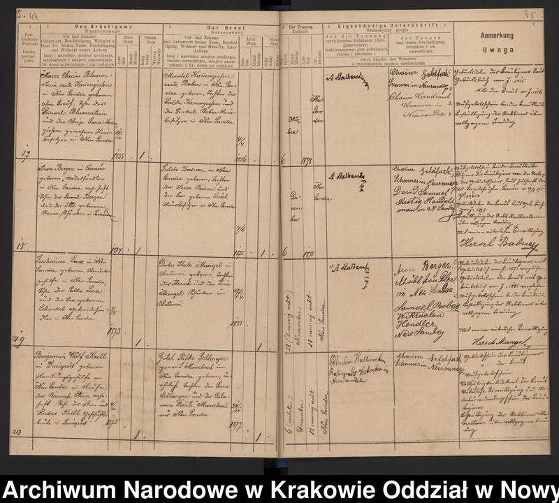 image.from.unit.number "Księga małżeństw"