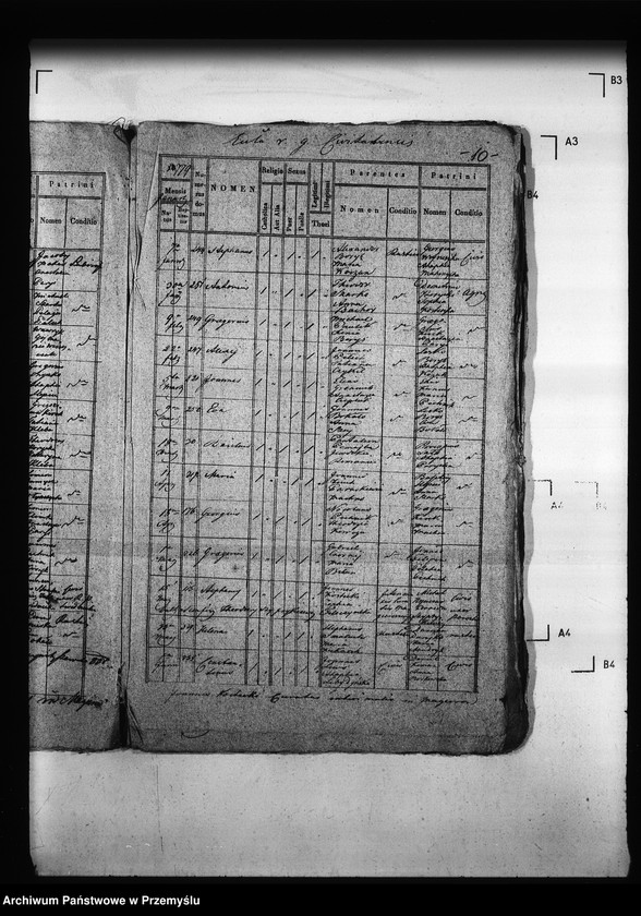 Obraz 14 z jednostki "[Kopie ksiąg metrykalnych parafii Magierów z filią Horodzów (dekanat Niemirów)]"