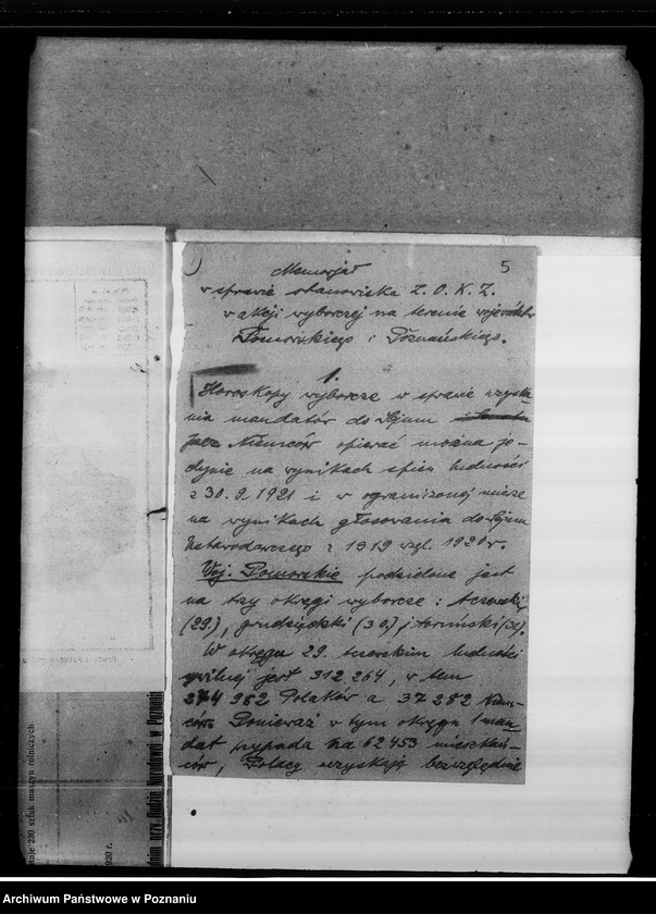 Obraz 9 z jednostki "Akcja wyborcza na terenie województw:- pomorskiego i poznańskiego"