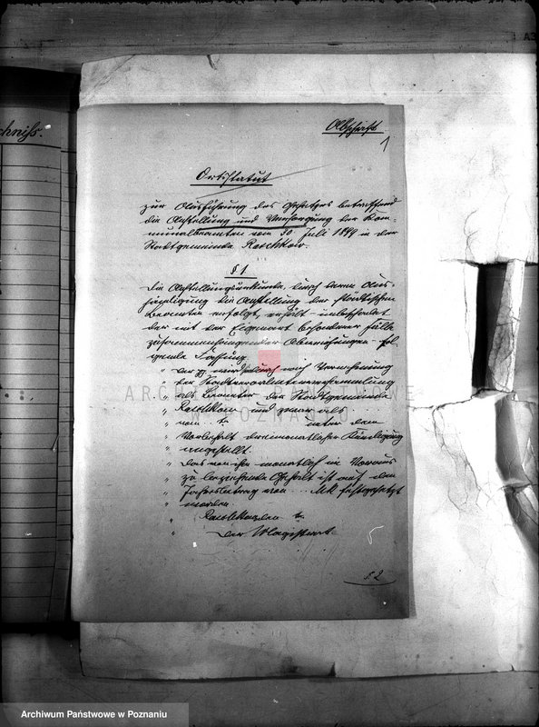 image.from.unit.number "Die Austellung und Versongung der Kommunalbeamten auf Grund des Gesetzes vom 30 Juli 1899 r. /Raszków/"