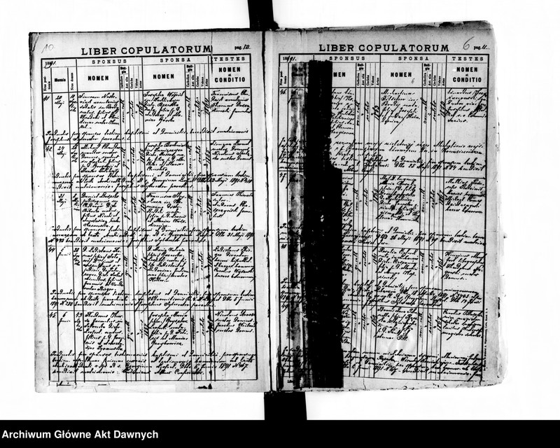 image.from.unit.number "Parafia: Lwów, parafia św. Marii Magdaleny. Dekanat: Lwów. Księga metrykalna urodzeń, ślubów i zgonów dla całej parafii."