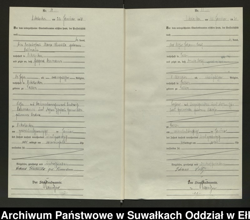 image.from.unit.number "Sterbe=Haupt=Register des Königlichen Preussischen Standes-Amtes Nikolaiken Kreis Sensburg"