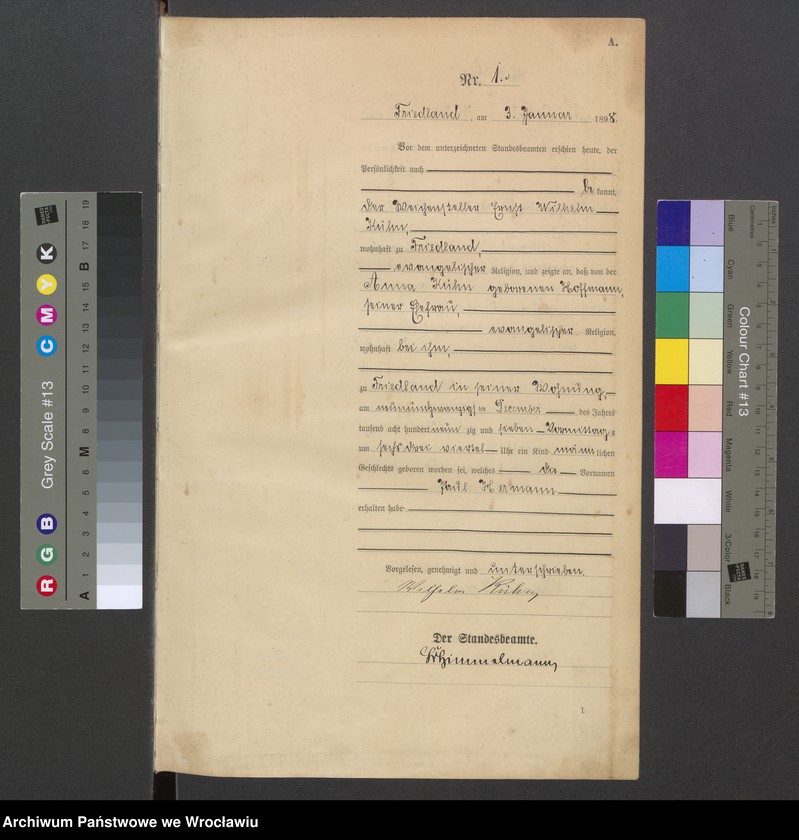 image.from.unit.number "Księga urodzeń USC Mieroszów (Friedland) 1898"