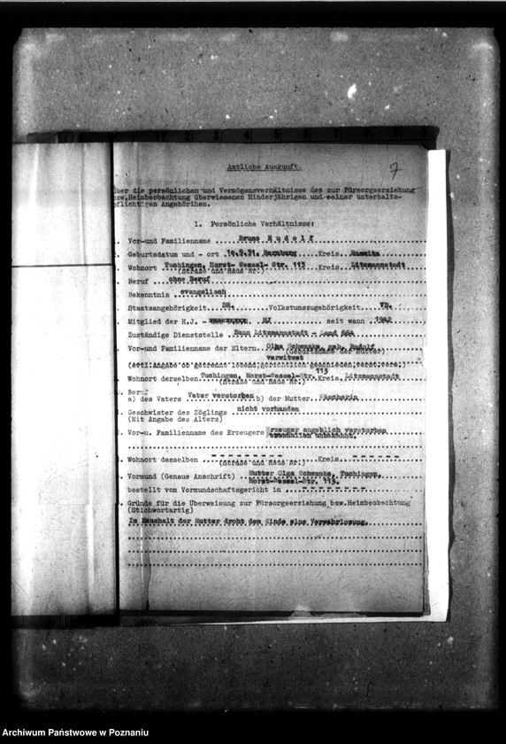 Obraz 11 z jednostki "[Akta personalne wychowanka Bruna Rudolfa, ur. 10 IX 1931]."