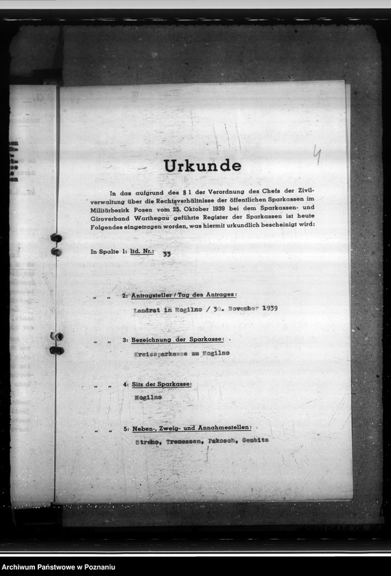 Obraz 8 z jednostki "Kreissparkasse Mogilno, Nieszawa, Szubin, Wongrowitz, Żnin"
