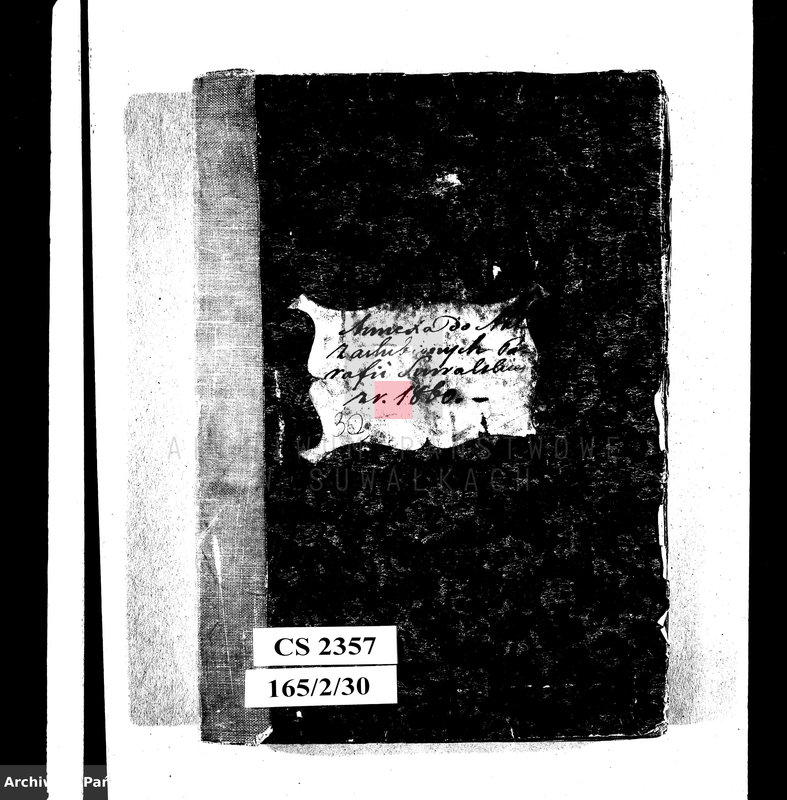 image.from.unit.number "Anneksa do Akt Zaślubnych Parafii Suwalskiej z r. 1860"