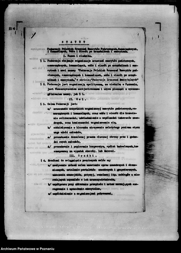 Obraz 5 z jednostki "/Federacja Polskich Zrzeszeń Emerytalnych/ Statut"
