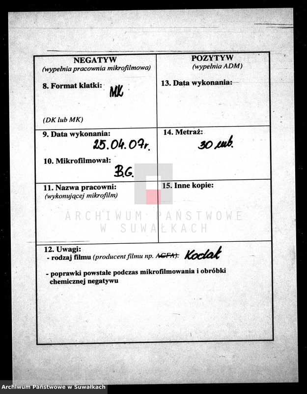image.from.unit.number "Anneksa do Akt Zaślubionych Parafii Wigierskiej z Roku 1867."