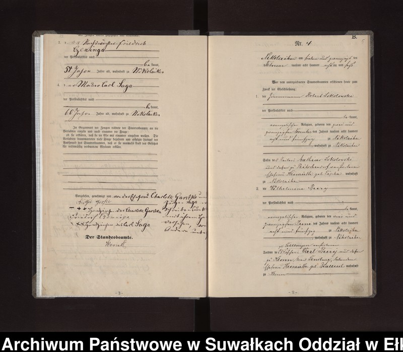 image.from.unit.number "Heiraths-Haupt-Register des Königlichen Preussischen Standes-Amtes Stadt Nikolaiken Kreis Sensburg"