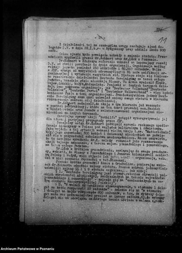 Obraz 15 z jednostki "Sprawozdania z życia mniejszości narodowych za okres od 1 stycznia do 15 czerwca 1936 r."