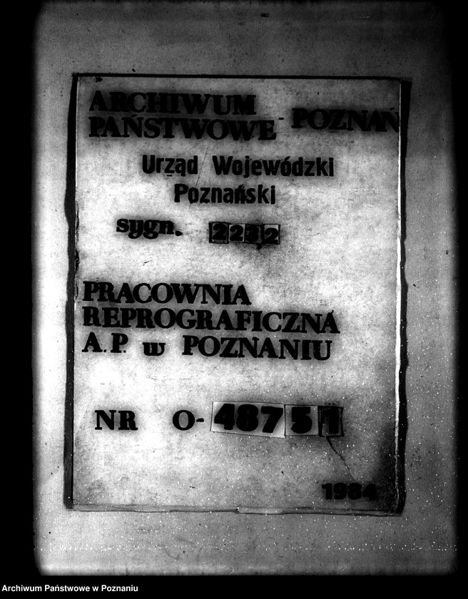 Obraz 1 z jednostki "/Parcelacja prywatna majątku Góra-Parzęczew powiat jarociński"