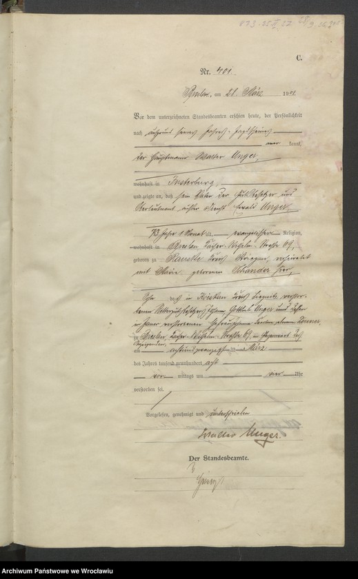 image.from.unit.number "Sterbe-Haupt-Register Breslau IV 1908 Band 2"