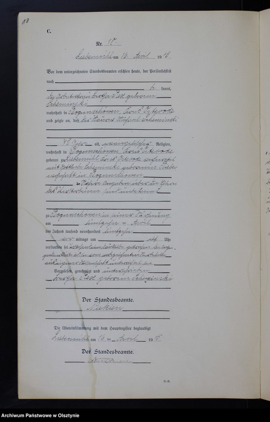 image.from.unit.number "Sterbe-Neben-Register Nr 1 - 81"