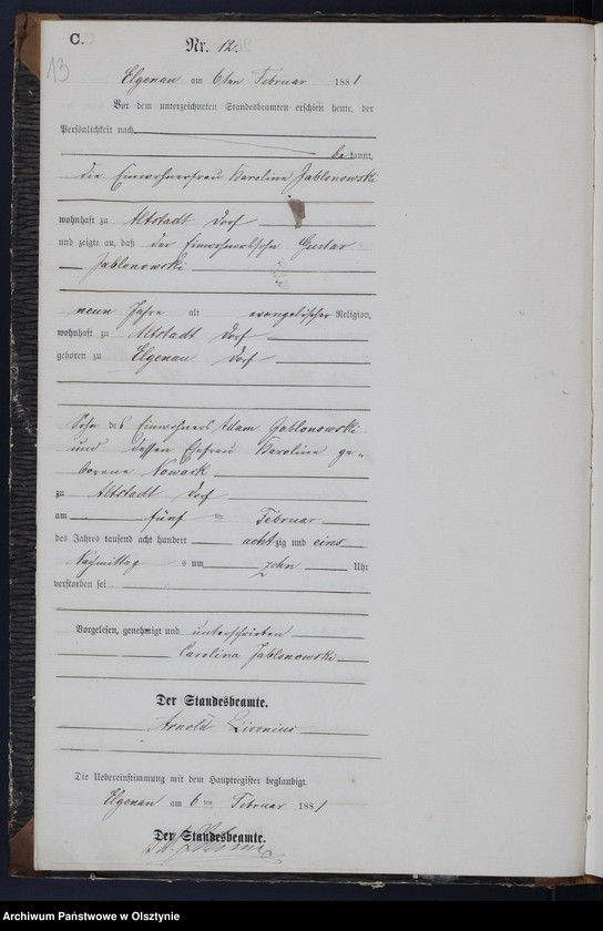 image.from.unit.number "Sterbe-Neben-Register Nr 1 - 70"