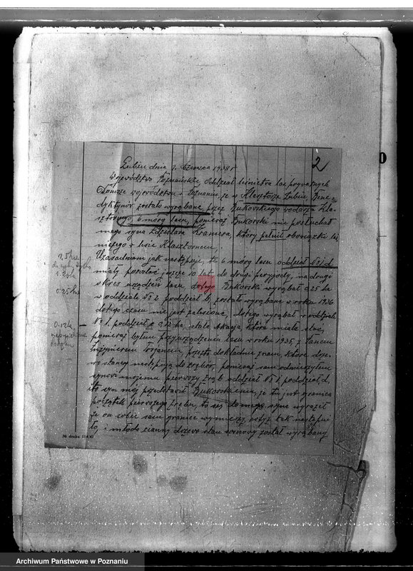 Obraz 6 z jednostki "Program urządzania gospodarstwa leśnego dla lasu klasztoru O.O Benedyktynów w Lubiniu powiat kościański"