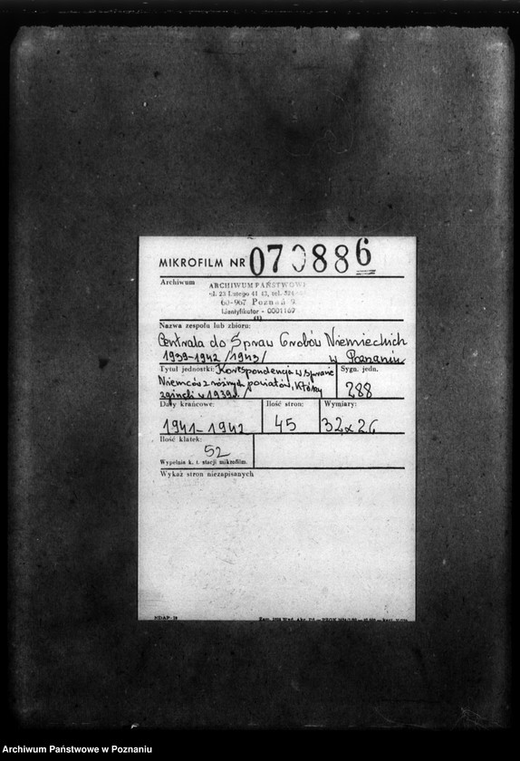 Obraz 2 z jednostki "Korespondencja w sprawie Niemców z różnych powiatów, którzy zginęli w 1939 roku"